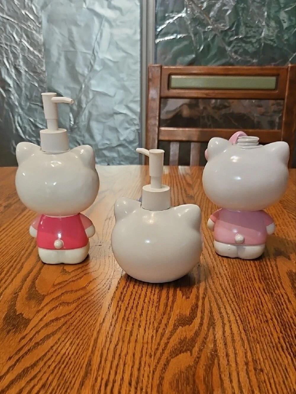Hello Kitty Pink and Lavender Soap Dispensers Set